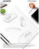 A4TECH Мышь Fstyler FG20 пепельный/синий оптическая 2000dpi беспров. USB для ноутбука 4but (FG20 ASH BLUE)