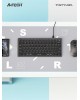 A4TECH Клавиатура Fstyler FX51, USB, серый [fx51 grey]