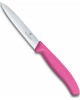 VICTORINOX Нож кухонный Swiss Classic, для овощей, 100мм, заточка прямая, стальной, розовый [6.7706.l115]