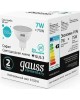 GAUSS Упаковка ламп LED GU5.3, спот, 7Вт, MR16, 10 шт. [13527]