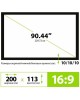 CACTUS Экран FrameExpert CS-PSFRE-200X113, 200х113 см, 16:9, настенный