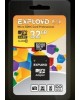 Карта памяти EXPLOYD MicroSDHC 32GB Class10 + адаптер SD [EX032GCSDHC10-AD]