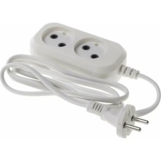 BURO Сетевой удлинитель BU-PSL2.1/W 1.5м (2 розетки) белый (пакет ПЭ)