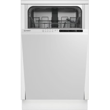 INDESIT Встраиваемая посудомоечная машина DIS 1C59, узкая, ширина 44.8см, полновстраиваемая, загрузка 10 комплектов