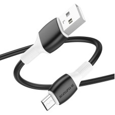 Кабель BOROFONE (6974443386783) BX84 USB-microUSB 2.4A 1м черный