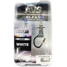 AVS Газонаполненные лампы ALFAS Maximum Intensity 4300K H1 12V 85W, комплект 2+2 (W5W) шт