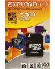 Карта памяти EXPLOYD MicroSDHC 32GB Class10 + адаптер SD [EX032GCSDHC10-AD]