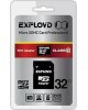 Карта памяти EXPLOYD MicroSDHC 32GB Class10 + адаптер SD [EX032GCSDHC10-AD]