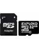 Карта памяти EXPLOYD MicroSDHC 32GB Class10 + адаптер SD [EX032GCSDHC10-AD]