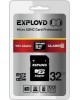 Карта памяти EXPLOYD MicroSDHC 32GB Class10 + адаптер SD [EX032GCSDHC10-AD]