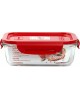 Посуда OURSSON CG0602S/RD контейнер стекл.0,63л.