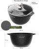 Кастрюля МЕЧТА 43802И Гранит black Induction Pro 3л