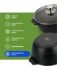 Кастрюля МЕЧТА 43802И Гранит black Induction Pro 3л