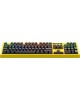 A4TECH Клавиатура Bloody B810RC Punk, USB, желтый + черный [b810rc ( punk yellow )]