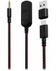 HYPERX Гарнитура игровая Cloud Mini, для компьютера, накладные, Bluetooth/3,5 мм, черный / красный [7g8f1aa]