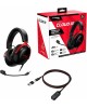 HYPERX Гарнитура игровая Cloud Mini, для компьютера, накладные, Bluetooth/3,5 мм, черный / красный [7g8f1aa]