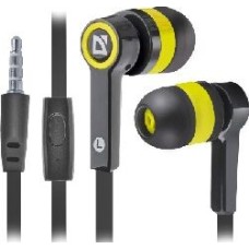 наушники-гарнитура DEFENDER (63421) PULSE 420 черный/желтый