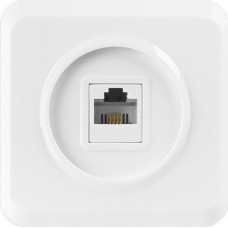 Розетка SMARTBUY (SBE-03w-S1-PH) Юпитер, 1-местная, белый