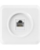 Розетка SMARTBUY (SBE-03w-S1-PH) Юпитер, 1-местная, белый