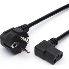Кабель GOPOWER (00-00024536) C13 (f) 1.8м ПВХ 0.75мм угловой черный (1/125)