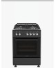 Плита газоэлектрическая NORDEN FF6406GAZD Черный матовый