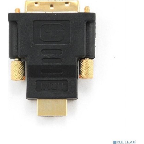 Gembird Переходник HDMI-DVI 19M/25M (папа-папа), золотые разъемы [A-HDMI-DVI-1]