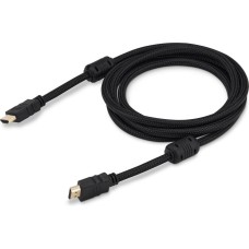 BURO Кабель аудио-видео HDMI (m)/HDMI (m) 2м. феррит.кольца позолоч.конт. черный (HDMI-V1.4-2MC)