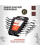 Рожковый ключ REXANT (12-5844) Набор ключей рожковых (8-24мм), 8 шт, CrV, зеркальное хромирование