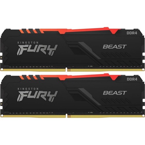 KINGSTON Память DDR4 2x16GB 3600MHz KF436C18BB2AK2/32 Fury Beast RGB RTL Gaming PC4-28800 CL18 DIMM 288-pin 1.35В dual rank с радиатором Ret KINGSTON Память DDR4 2x16GB 3600MHz KF436C18BB2AK2/32 Fury Beast RGB RTL Gaming PC4-28800 CL18 DIMM 288-pin 1.35В dual rank с радиатором Ret