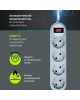 DEFENDER (99487) ES Lite 1.8 сет.фильтр 4роз - 1,8м - серый