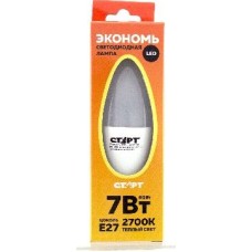 Лампа светодиодная СТАРТ (17279) LEDCANDLE E27 7W30 WS