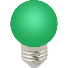 Лампа декоративная светодиодная VOLPE (UL-00005648) LED-G45-1W/GREEN/E27/FR/С