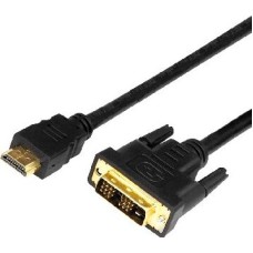 Кабель HDMI REXANT (17-6304) ШНУР HDMI - DVI-D С ФИЛЬТРАМИ, ДЛИНА 2 МЕТРА (GOLD) (PE ПАКЕТ)