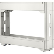 Этажерка KEEPLEX KL383712048 Этажерка Keeplex Regular на колесиках двухсекционная узкая 53,7х13,8х45 см белое облако