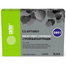 CACTUS Картридж CS-EPT0801, T0801, черный / CS-EPT0801