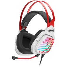 A4TECH Гарнитура игровая Bloody G560, для компьютера, мониторные, проводные, белый / красный [g560 naraka]