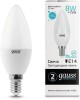 GAUSS Упаковка ламп LED E14, свеча, 8Вт, 10 шт. [33128]