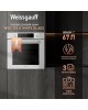 WEISSGAUFF Духовой шкаф WGO 702, белый стекло