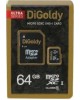 Карта памяти DIGOLDY 64GB MicroSDXC Class10 UHS-1 + адаптер SD