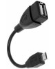 Кабель usb micro / mini REXANT (18-1182) USB КАБЕЛЬ OTG MICRO USB НА USB ШНУР 0.15 М, ЧЕРНЫЙ