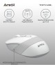 A4TECH Мышь Fstyler FG10S белый/серый оптическая 2000dpi silent беспров. USB для ноутбука 4but (FG10S WHITE)