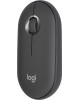 LOGITECH Мышь Pebble M350 темно-серый оптическая 1000dpi silent беспров. BT/Radio USB для ноутбука 3but (910-005576)