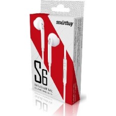 Наушники с гарнитурой SMARTBUY (SBH-202K) S6 белый