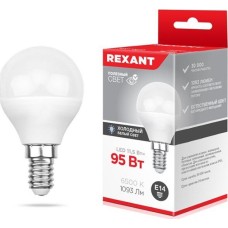 Лампа светодиодная REXANT (604-209) (GL) 11,5 ВТ E14 1093 ЛМ 6500 K