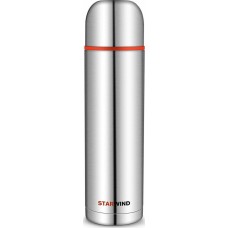 STARWIND Термос 20-1200 1.2л. серебристый/красный картонная коробка