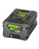 GREENWORKS Батарея аккумуляторная G60B5, 60В, 5Ач, Li-Ion [2944907]
