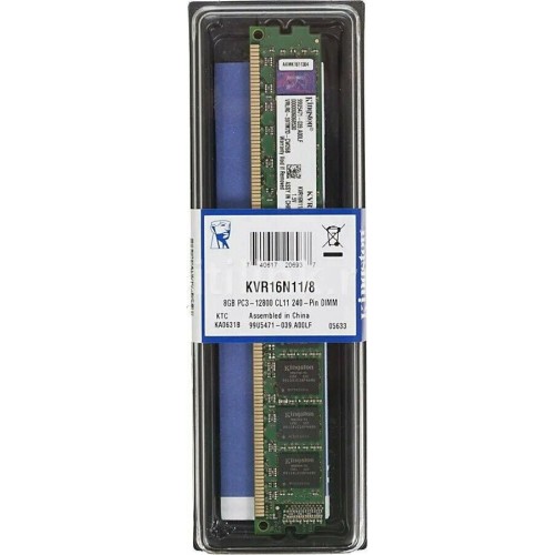 Память KINGSTON 8GB DDR3 1600MHz PC-12800 (KVR16N11/8) Память KINGSTON 8GB DDR3 1600MHz PC-12800 (KVR16N11/8)