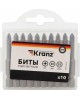 KRANZ (KR-92-0418) бита PZ1х50 мм для шуруповерта (упак. 10 шт.)