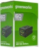 GREENWORKS Батарея аккумуляторная G60B5, 60В, 5Ач, Li-Ion [2944907]
