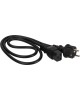 LANMASTER Шнур питания LAN-PP19/SH-5.0-BK C19-Schuko проводник.:3x1.5мм2 5м 220В 16А черный
